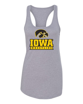 Women's Iowa Hawkeyes Tank Top - Iowa Wrestling Black and Gold