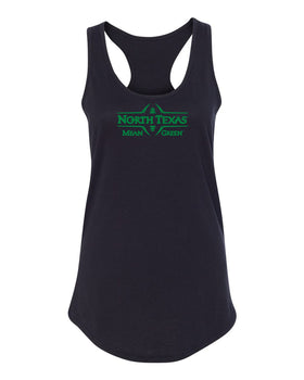 Women's North Texas Mean Green Tank Top - North Texas Football Laces