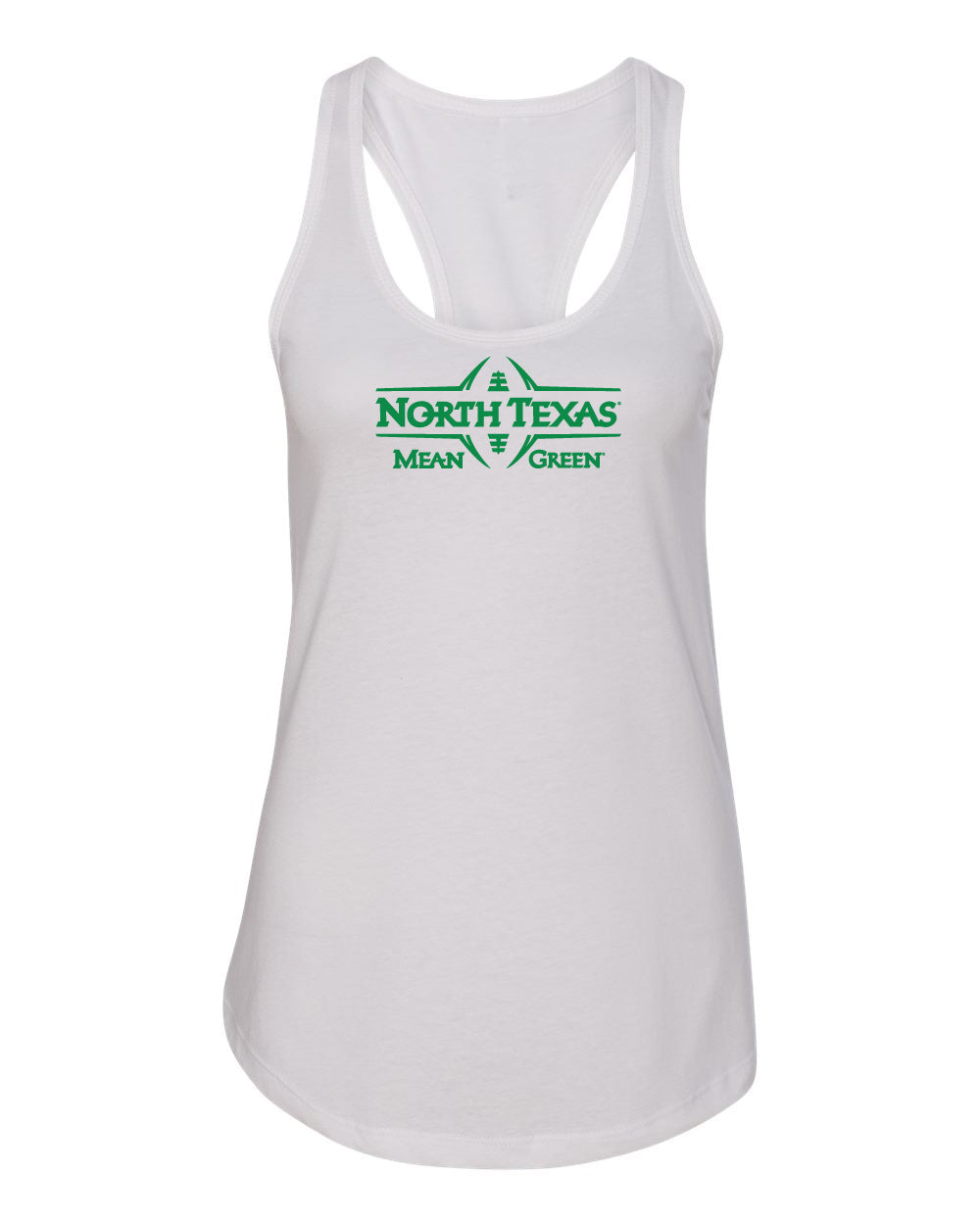 Women's North Texas Mean Green Tank Top - North Texas Football Laces