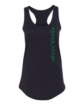 Women's North Texas Mean Green Tank Top - Vertical University of North Texas