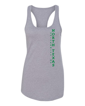 Women's North Texas Mean Green Tank Top - Vertical University of North Texas