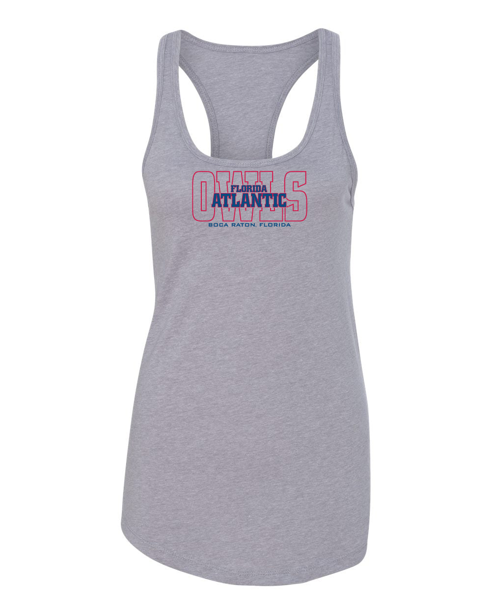 Women's Florida Atlantic Owls Tank Top - FAU Owls Background
