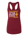 Women's Iowa State Cyclones Tank Top - Let's Go State - Expect Excellence