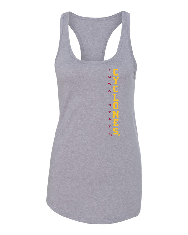 Women's Iowa State Cyclones Tank Top - Vertical Iowa State CYCLONES