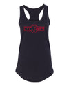 Women's Iowa State Cyclones Tank Top - Striped CYCLONES Football Laces