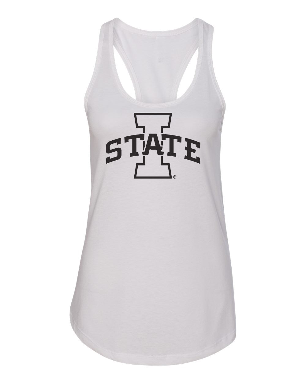 Women's Iowa State Cyclones Tank Top - I-State Primary Logo White Out