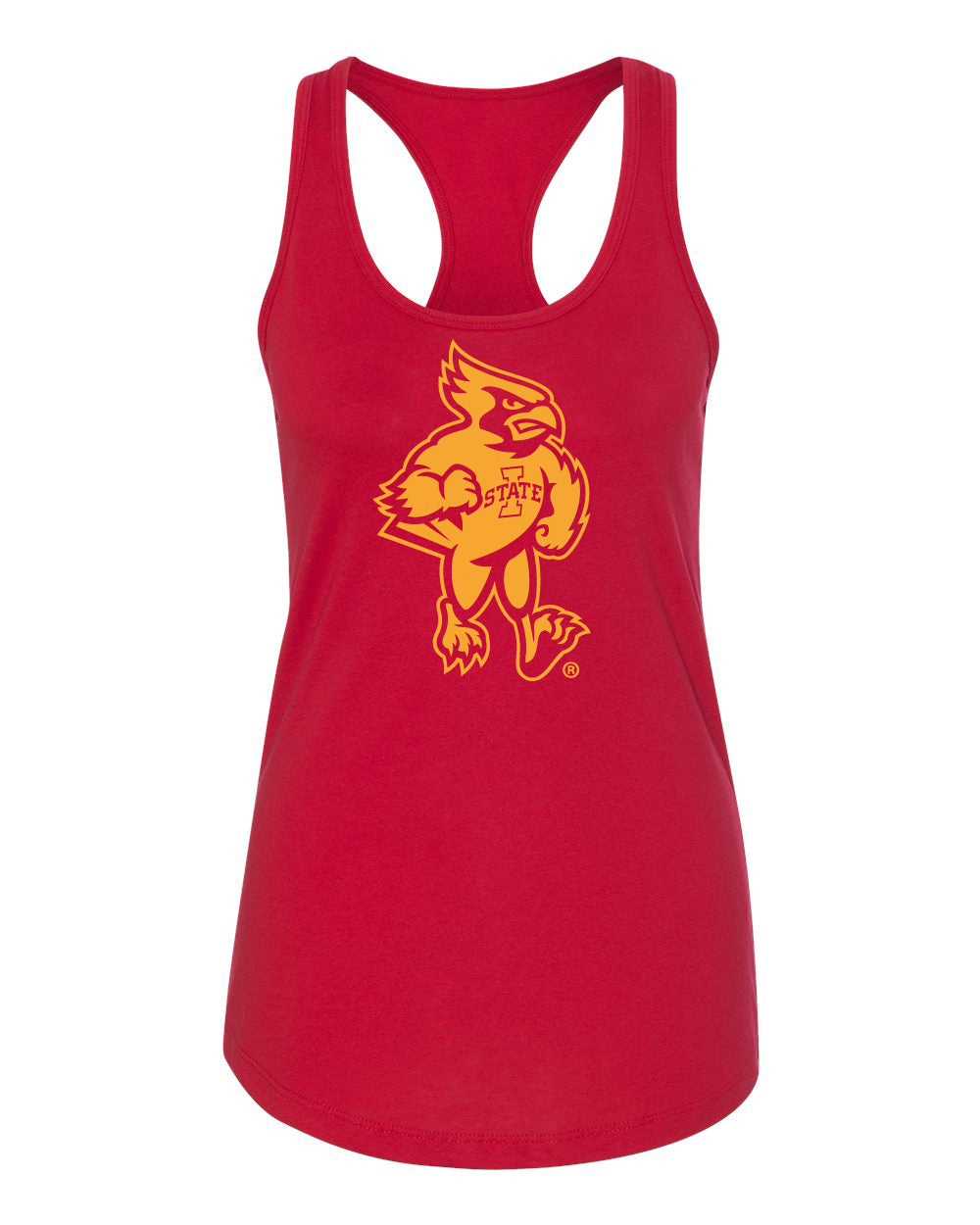 Women's Iowa State Cyclones Tank Top - Cy The Cyclones Mascot Full Body