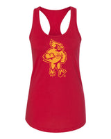 Women's Iowa State Cyclones Tank Top - Cy The Cyclones Mascot Full Body