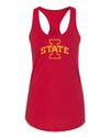 Women's Iowa State Cyclones Tank Top - I-State Primary Logo Gold Ink