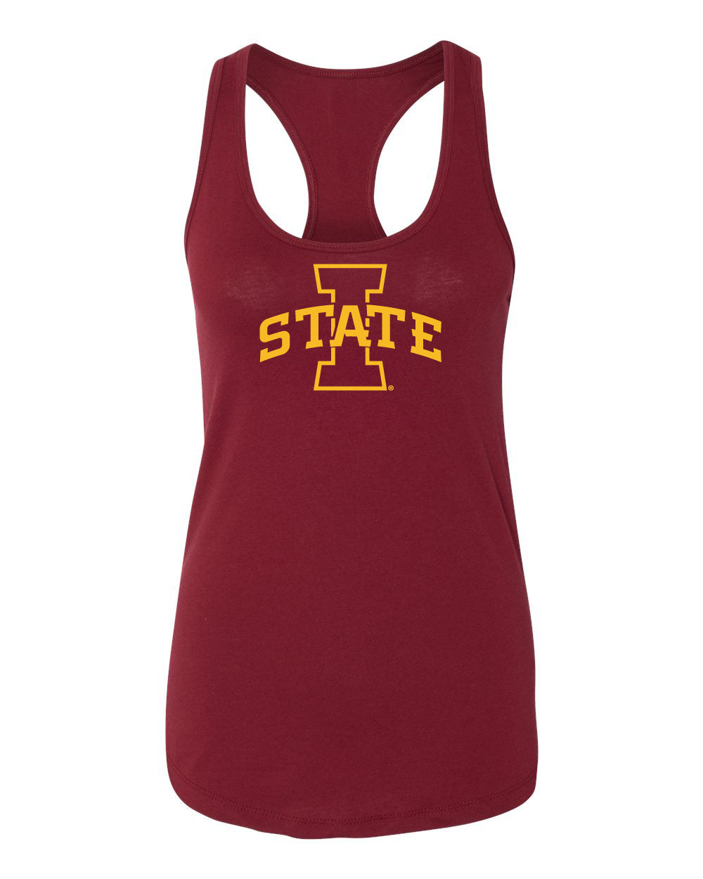 Women's Iowa State Cyclones Tank Top - I-State Primary Logo Gold Ink