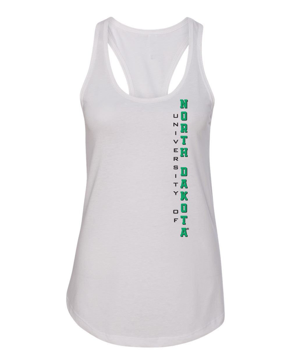 Women's North Dakota Fighting Hawks Tank Top - Vertical University of North Dakota