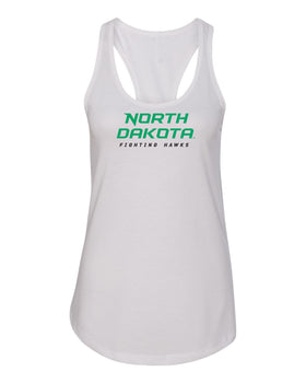 Women's North Dakota Fighting Hawks Tank Top - Official Stacked UND Word Mark