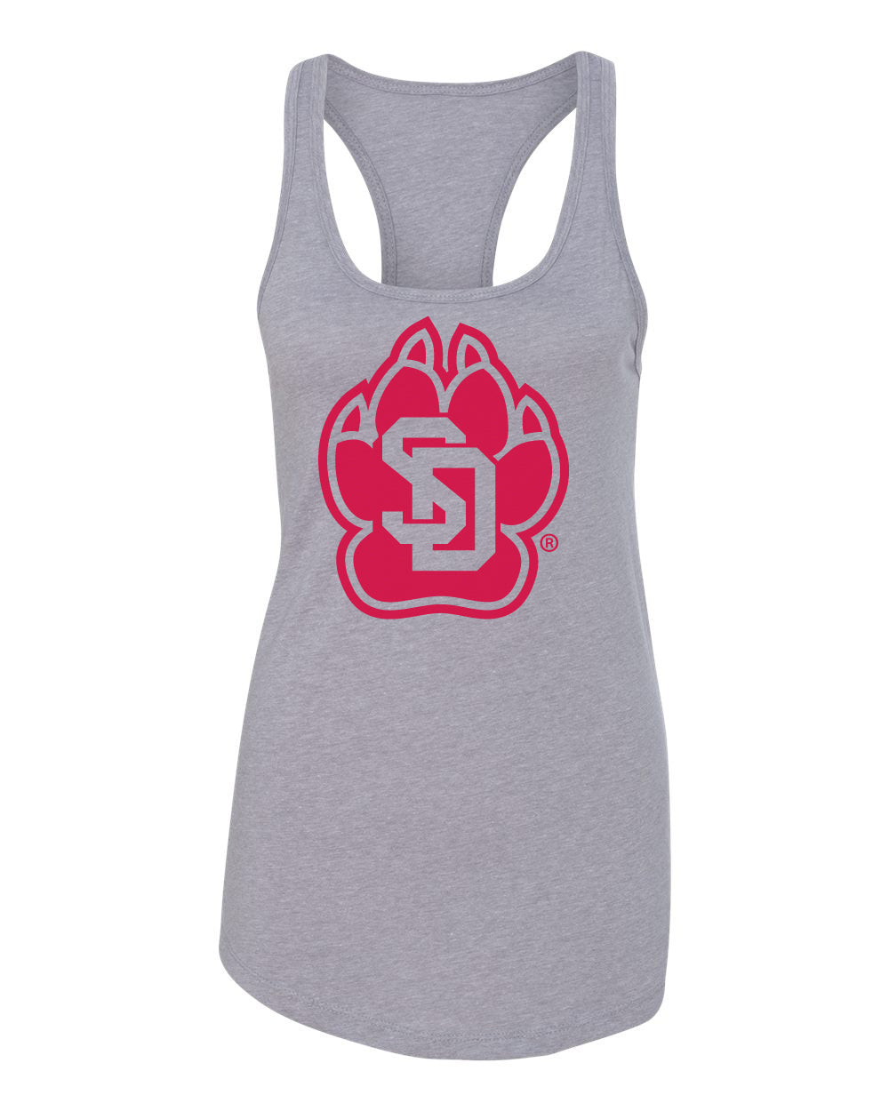 Women's South Dakota Coyotes Tank Top - SD Coyote Paw