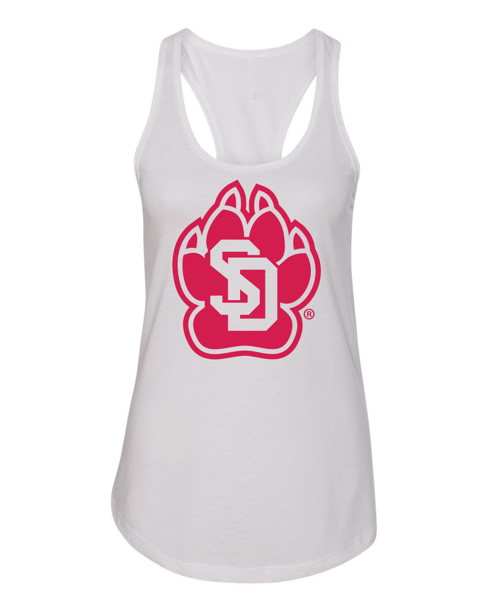 Women's South Dakota Coyotes Tank Top - SD Coyote Paw