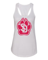 Women's South Dakota Coyotes Tank Top - SD Coyote Paw
