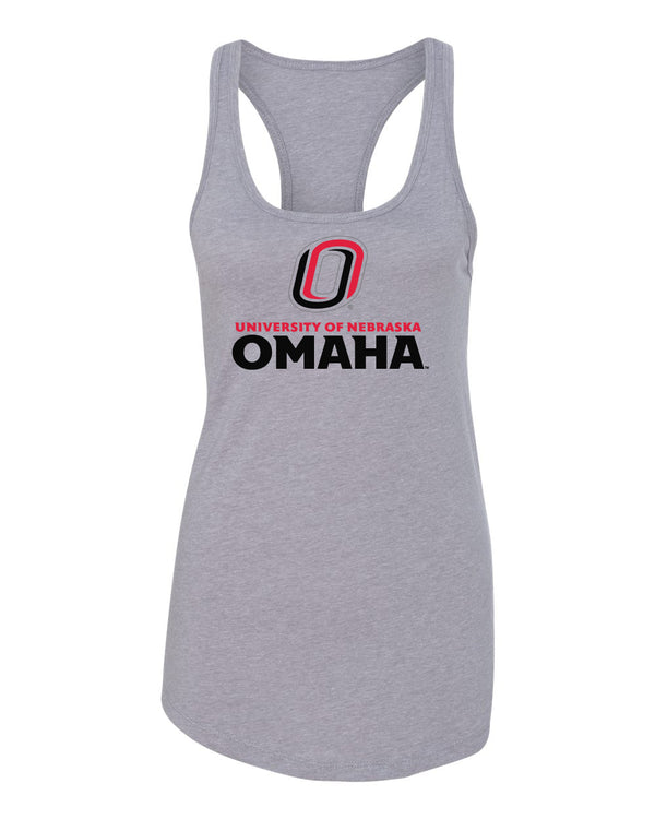 Women's Omaha Mavericks Tank Top - University of Nebraska Omaha with Primary Logo on Gray