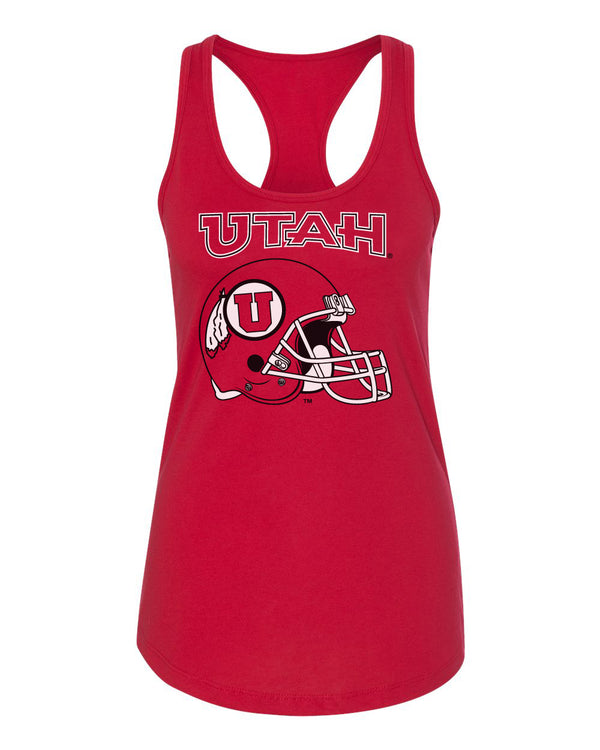 Women's Utah Utes Tank Top - Utah Utes Football Helmet