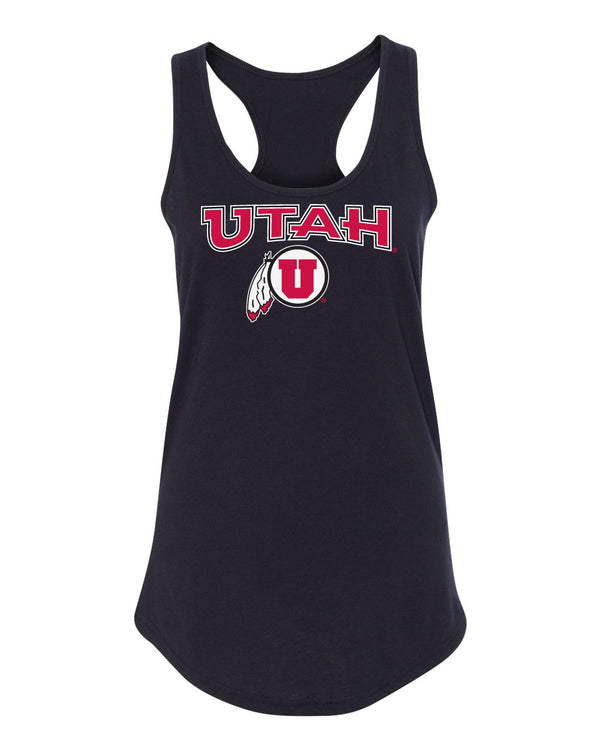 Women's Utah Utes Tank Top - Circle & Feather Logo