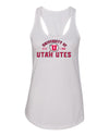 Women's Utah Utes Tank Top - U of U Arch with Circle Feather Logo