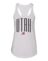 Women's Utah Utes Tank Top - Giant Arc UTAH and Logo