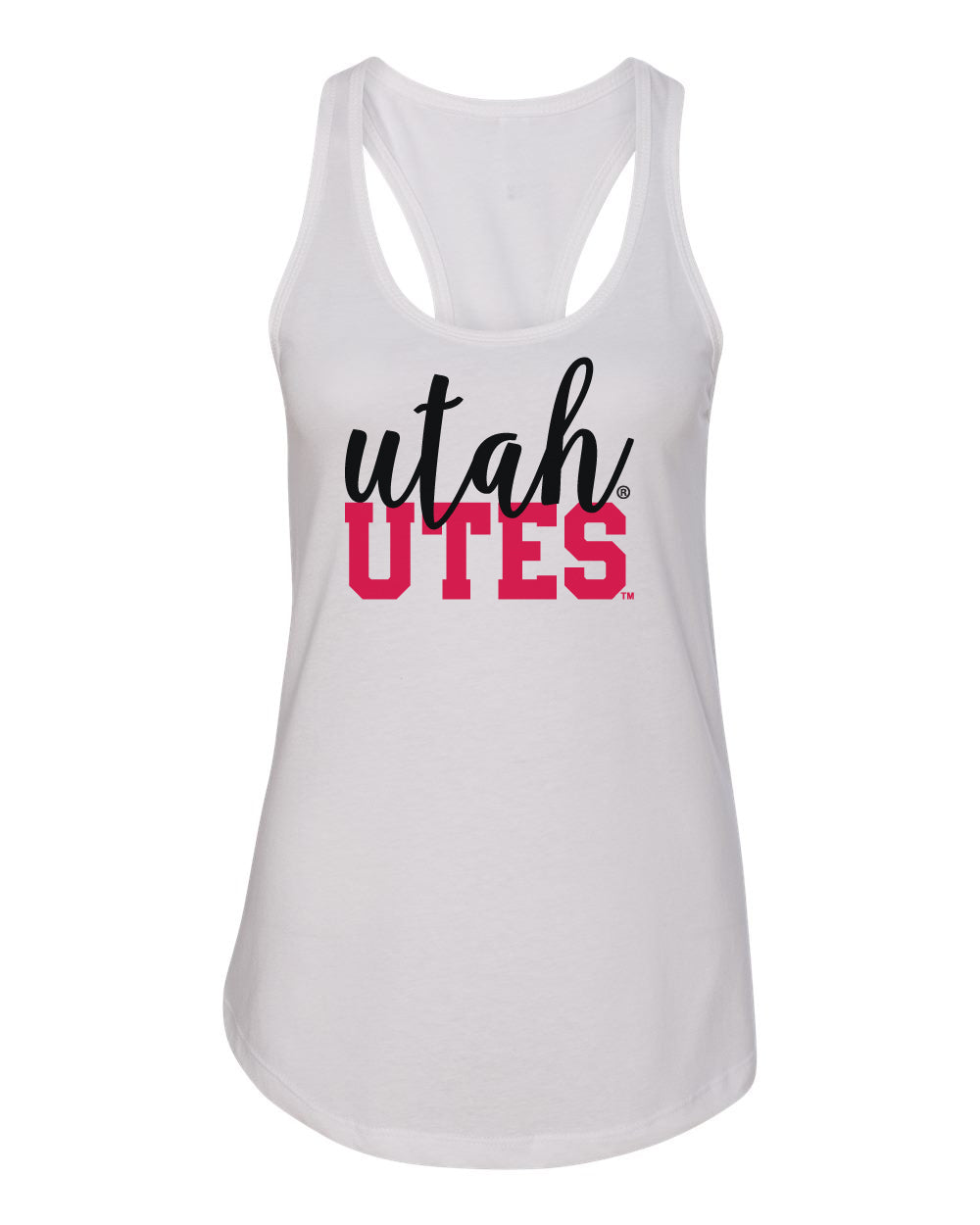 Women's Utah Utes Tank Top - Script Utah Block UTES
