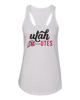 Women's Utah Utes Tank Top - Script Lower Case Utah Utes