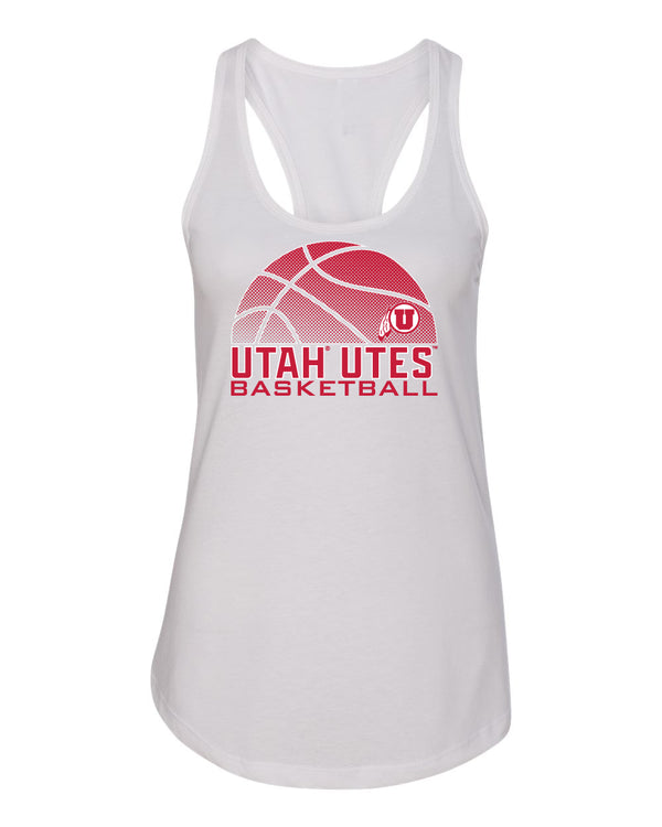 Women's Utah Utes Tank Top - Utah Utes Basketball with Logo