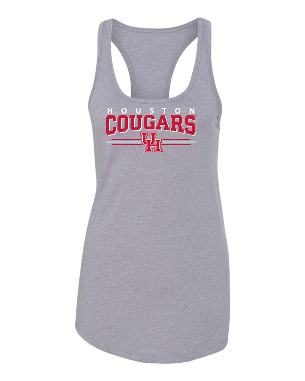 Women's Houston Cougars Tank Top - Cougars 3-Stripe UH Logo