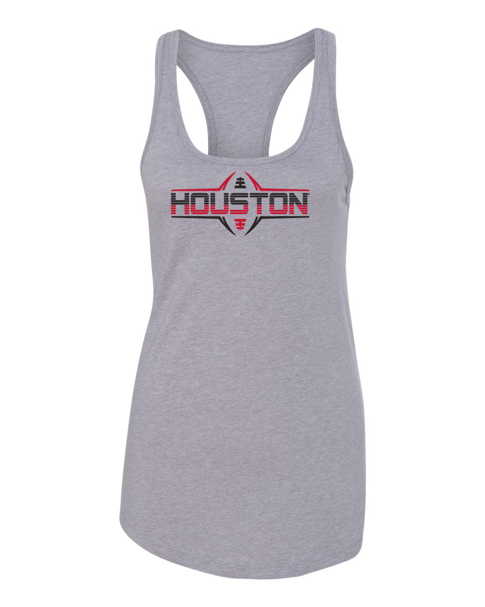 Women's Houston Cougars Tank Top - Striped Houston Football Laces