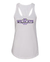 Women's K-State Wildcats Tank Top - Striped WILDCATS Football Laces