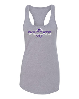 Women's K-State Wildcats Tank Top - Wildcats Football Striped Laces