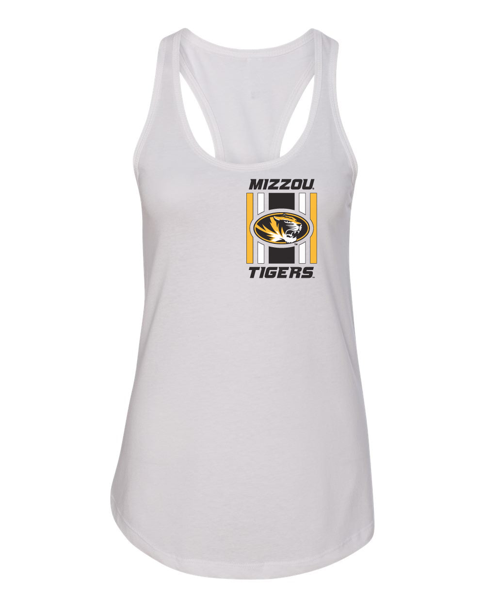 Women's Missouri Tigers Tank Top - Vert Stripe Mizzou Tigers