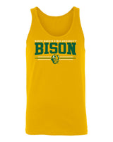 Women's NDSU Bison Tank Top - Bison 3-Stripe