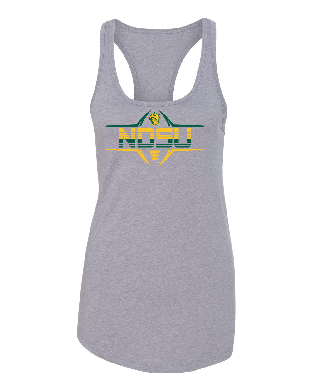 Women's NDSU Bison Tank Top - Striped NDSU Football Laces