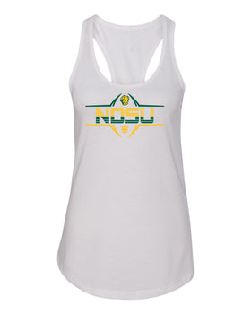 Women's NDSU Bison Tank Top - Striped NDSU Football Laces