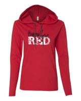 Women's Nebraska Cornhuskers "Go Big Huskers Love Red" Long Sleeve Hoody