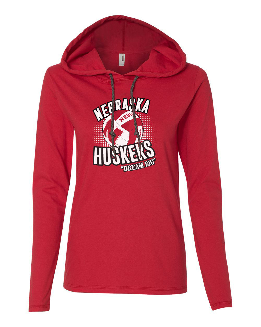 Women's Nebraska Huskers Volleyball "Dream Big" Long Sleeve Hoody