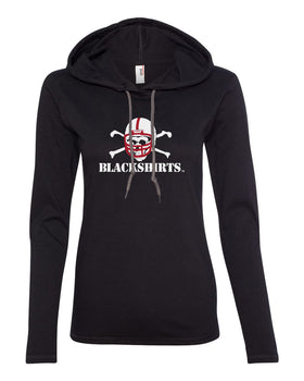 Women's Nebraska Huskers Football Blackshirts Logo Long Sleeve Hoody