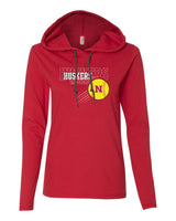Women's Nebraska Huskers x 3 Softball Long Sleeve Hoody