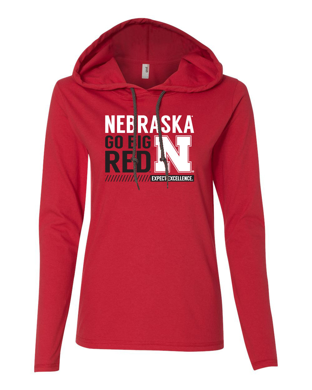 Women's Nebraska Cornhuskers "Expect Excellence" Long Sleeve Hoody