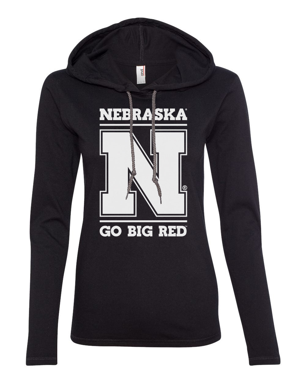 Women's Nebraska Cornhuskers "Nebraska N GO BIG RED" Long Sleeve Hoody