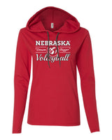Women's Nebraska Huskers Volleyball "Dream Bigger" Long Sleeve Hoody