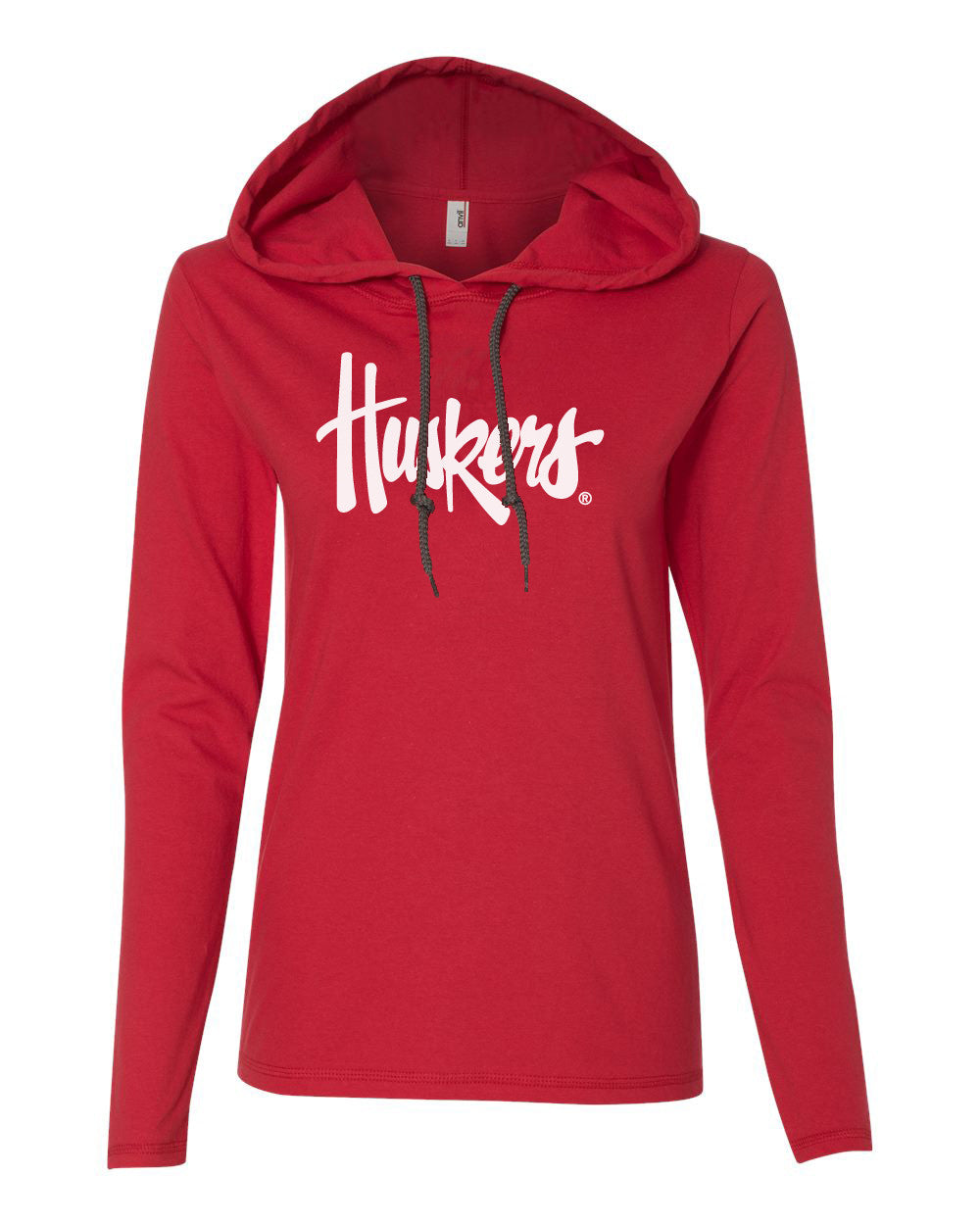 Women's Nebraska Cornhuskers Legacy Script "Huskers" Long Sleeve Hoody