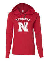 Women's Nebraska Cornhuskers Block N Long Sleeve Hoody