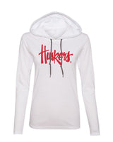 Women's Nebraska Legacy Script "Huskers" Long Sleeve Hoody