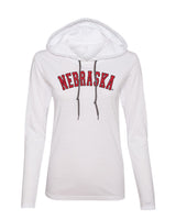 Women's "NEBRASKA" Arch Long Sleeve Hoody