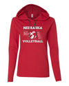 Women's Nebraska Volleyball 5-Time National Champions Long Sleeve Hoody