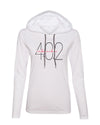 Women's Nebraska Huskers Long Sleeve Hooded Tee Shirt - 402 Area Code