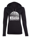 Women's Nebraska Huskers Long Sleeve Hooded Tee Shirt - Nebraska Basketball
