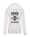 Women's Iowa Hawkeyes Long Sleeve Hooded Tee Shirt - Iowa Hawkeyes - Go Hawks